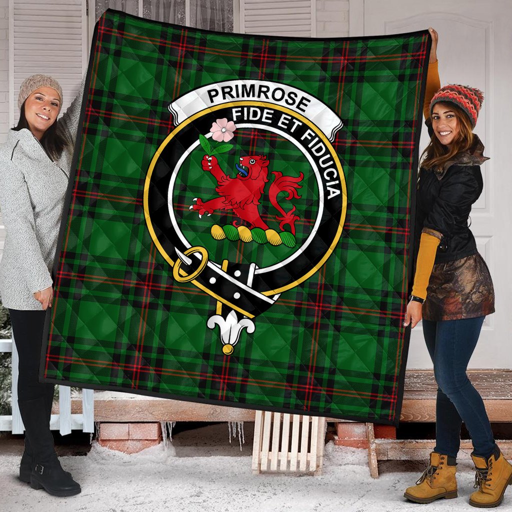 Primrose Tartan Crest Quilt