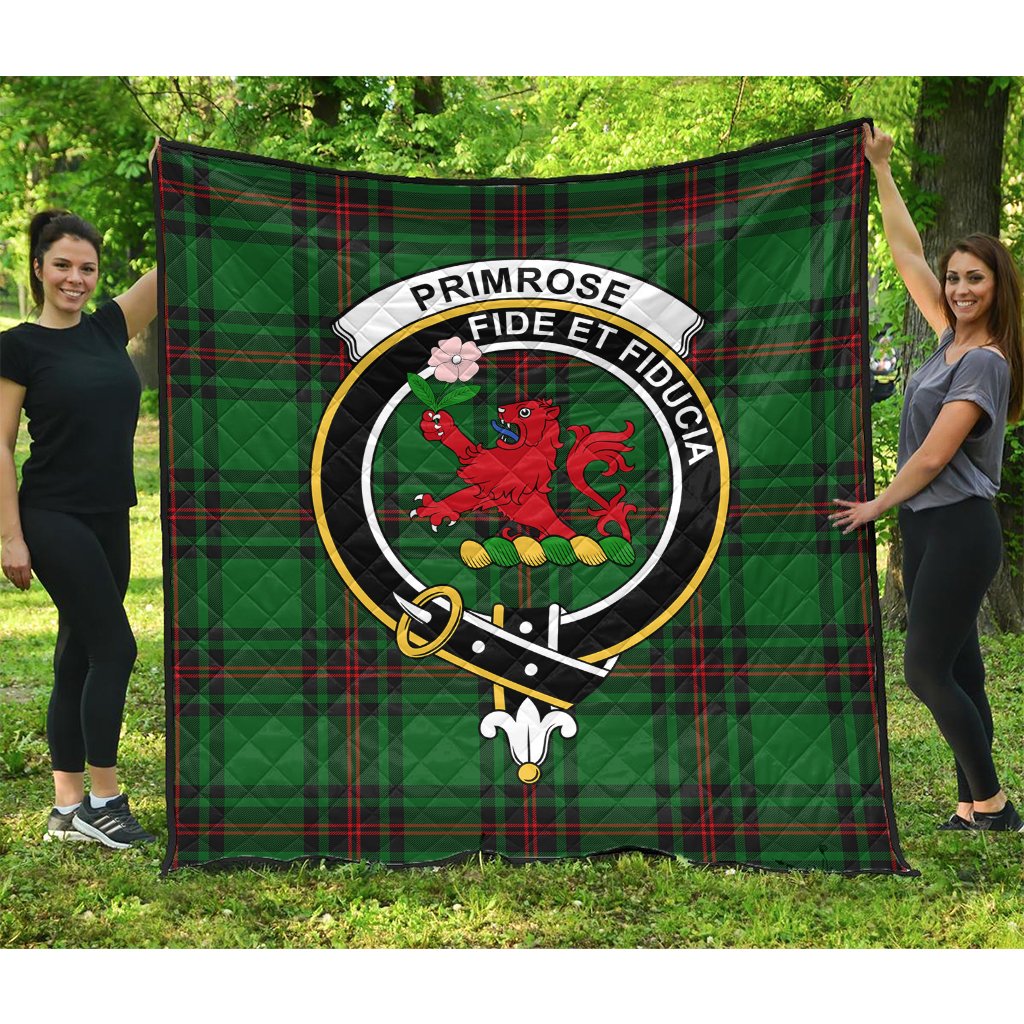 Primrose Tartan Crest Quilt