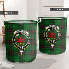 Primrose Tartan Crest Laundry Basket