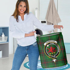 Primrose Tartan Crest Laundry Basket