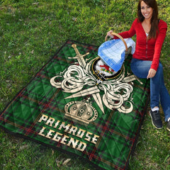 Primrose Tartan Crest Legend Gold Royal Premium Quilt