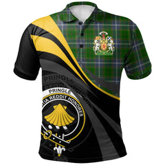 Pringle Tartan Polo Shirt - Royal Coat Of Arms Style