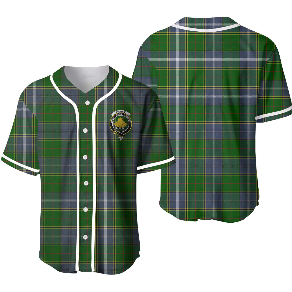 Pringle Tartan Unisex Baseball Jersey