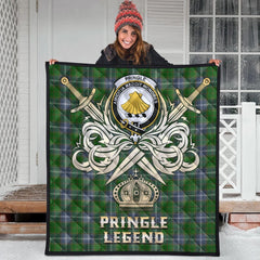 Pringle Tartan Crest Legend Gold Royal Premium Quilt