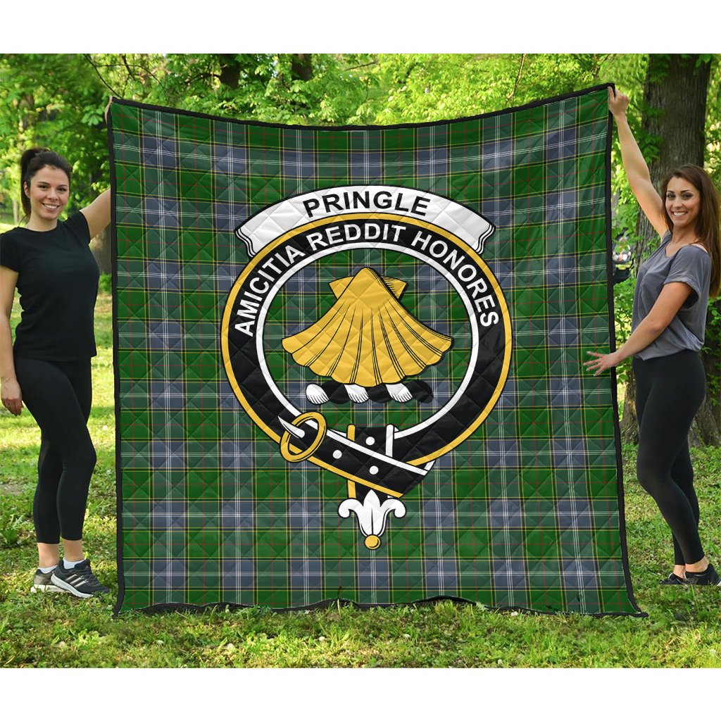 Pringle Tartan Crest Quilt