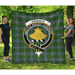 Pringle Tartan Crest Quilt