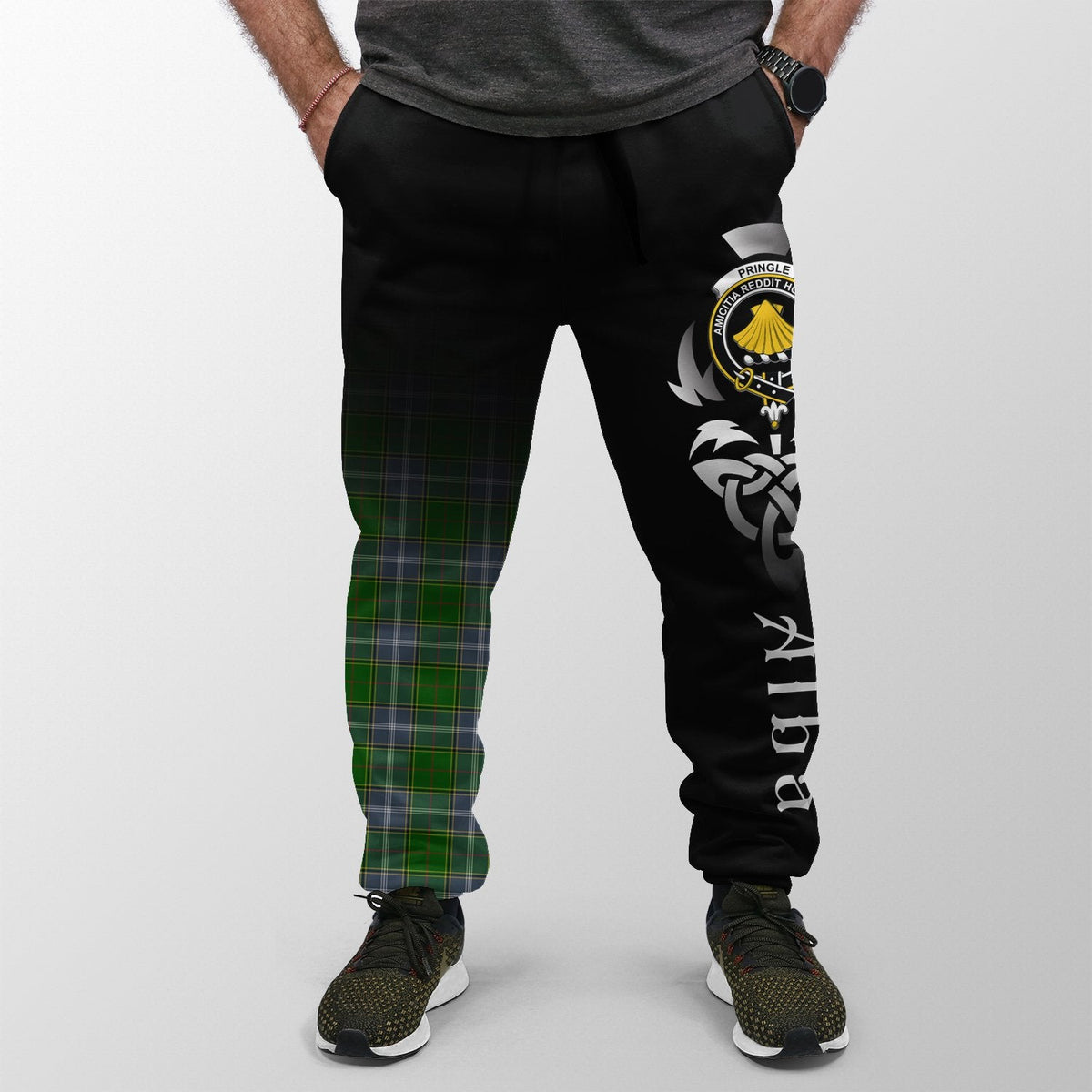 Pringle Tartan Crest Jogger Sweatpants - Alba Celtic Style