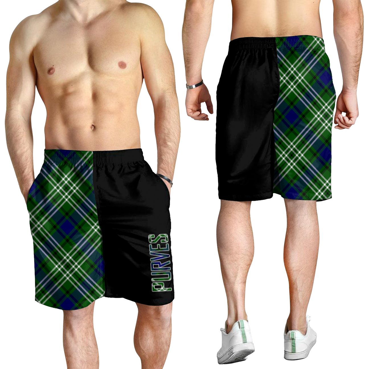 Purves Tartan Crest Men's Short - Cross Style