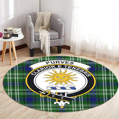 Purves Tartan Crest Round Rug