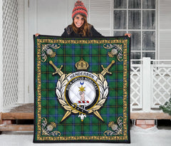 Henderson Ancient Tartan Crest Premium Quilt - Celtic Thistle Style