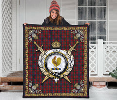 Lyall Tartan Crest Premium Quilt - Celtic Thistle Style