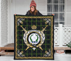 MacArthur Modern Tartan Crest Premium Quilt - Celtic Thistle Style