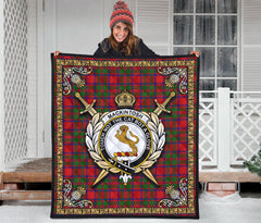 MacKintosh Modern Tartan Crest Premium Quilt - Celtic Thistle Style