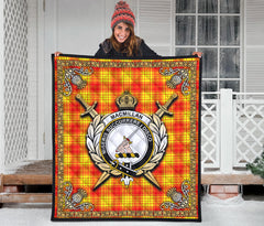 MacMillan Clan Tartan Crest Premium Quilt - Celtic Thistle Style