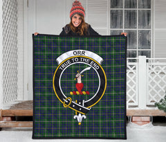 Orr Family Tartan Crest Quilt