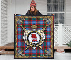 Pentland Tartan Crest Premium Quilt - Celtic Thistle Style