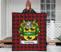 Sweeney Family Tartan Crest Quilt