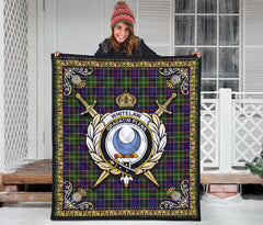 Whitelaw Tartan Crest Premium Quilt - Celtic Thistle Style