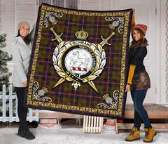 Cochrane Modern Tartan Crest Premium Quilt - Celtic Thistle Style