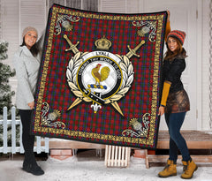 Lyall Tartan Crest Premium Quilt - Celtic Thistle Style