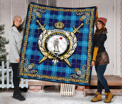 McKerrell Tartan Crest Premium Quilt - Celtic Thistle Style