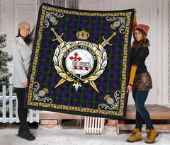 McLafferty Tartan Crest Premium Quilt - Celtic Thistle Style