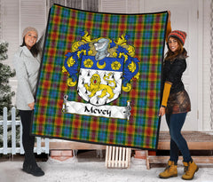 Mcvey Family Tartan Crest Quilt