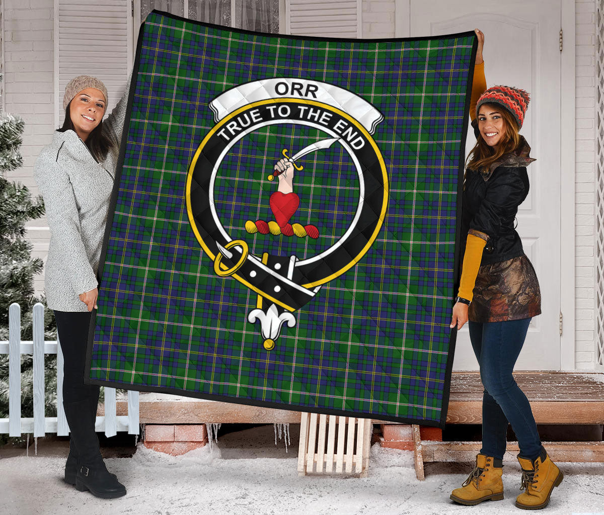 Orr Family Tartan Crest Quilt