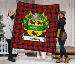 Sweeney Family Tartan Crest Quilt