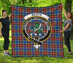 Beath Modern Tartan Crest Quilt