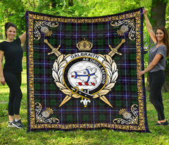 Galbraith Modern Tartan Crest Premium Quilt - Celtic Thistle Style