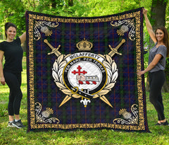 McLafferty Tartan Crest Premium Quilt - Celtic Thistle Style