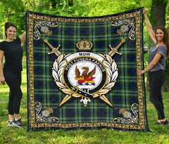 Mow Tartan Crest Premium Quilt - Celtic Thistle Style