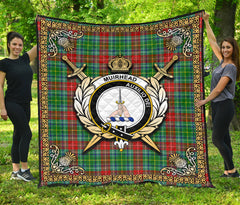 Muirhead Tartan Crest Premium Quilt - Celtic Thistle Style