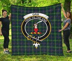 Orr Family Tartan Crest Quilt