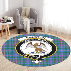 Ralston Tartan Crest Round Rug