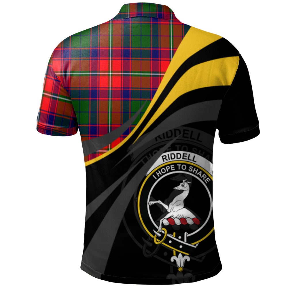 Riddell Tartan Polo Shirt - Royal Coat Of Arms Style