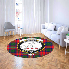 Riddell Tartan Crest Round Rug