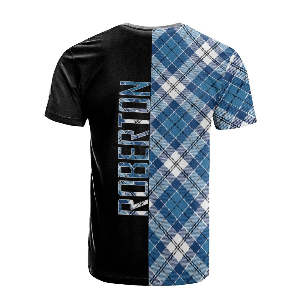 Roberton Tartan T-Shirt Half of Me - Cross Style