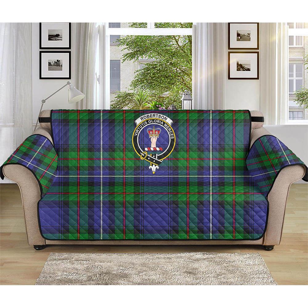 Robertson Hunting Modern Tartan Crest Sofa Protector