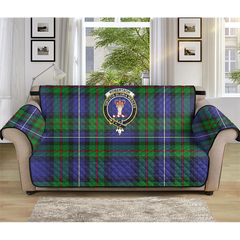 Robertson Hunting Modern Tartan Crest Sofa Protector