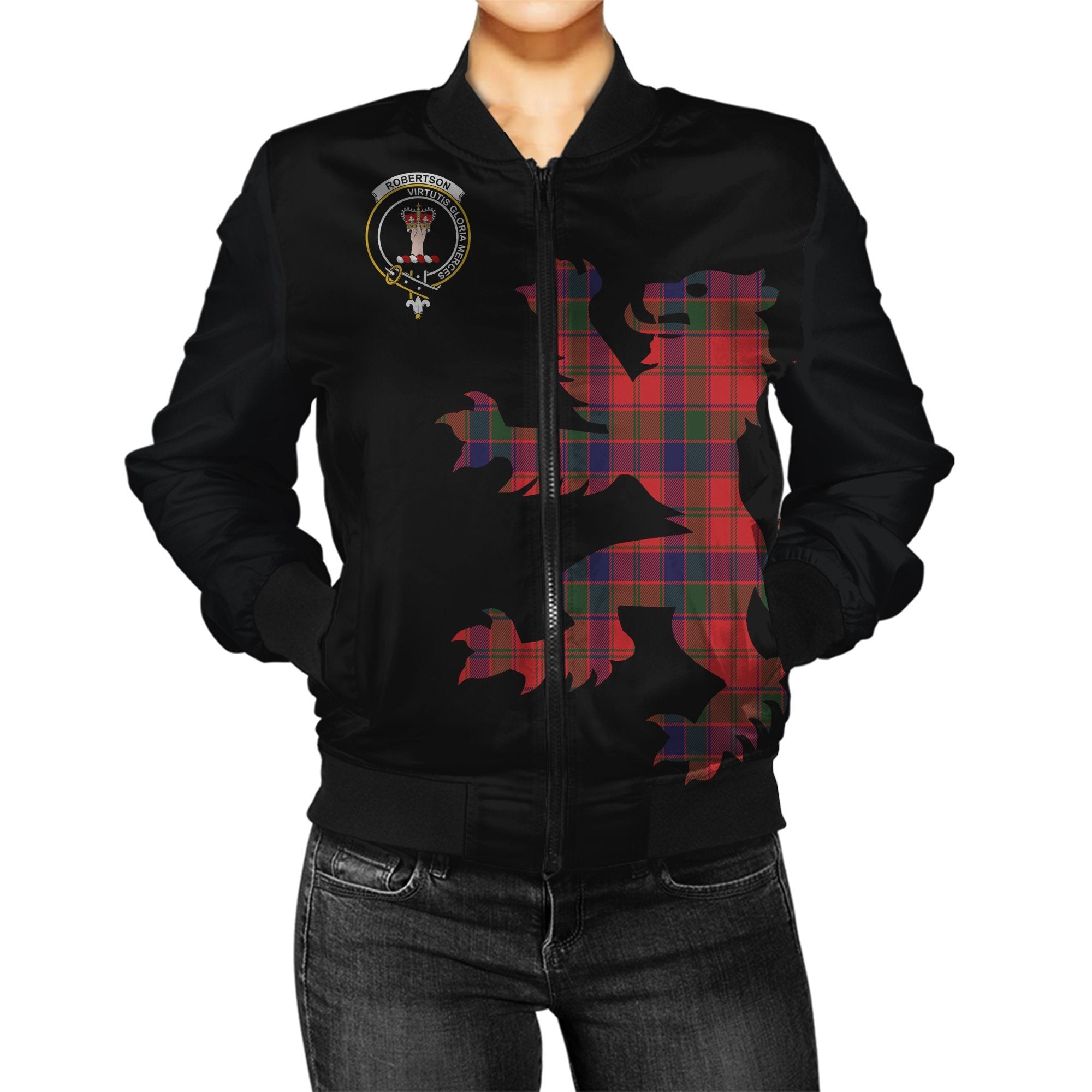 Robertson Tartan Bomber Jacket Lion & Thistle