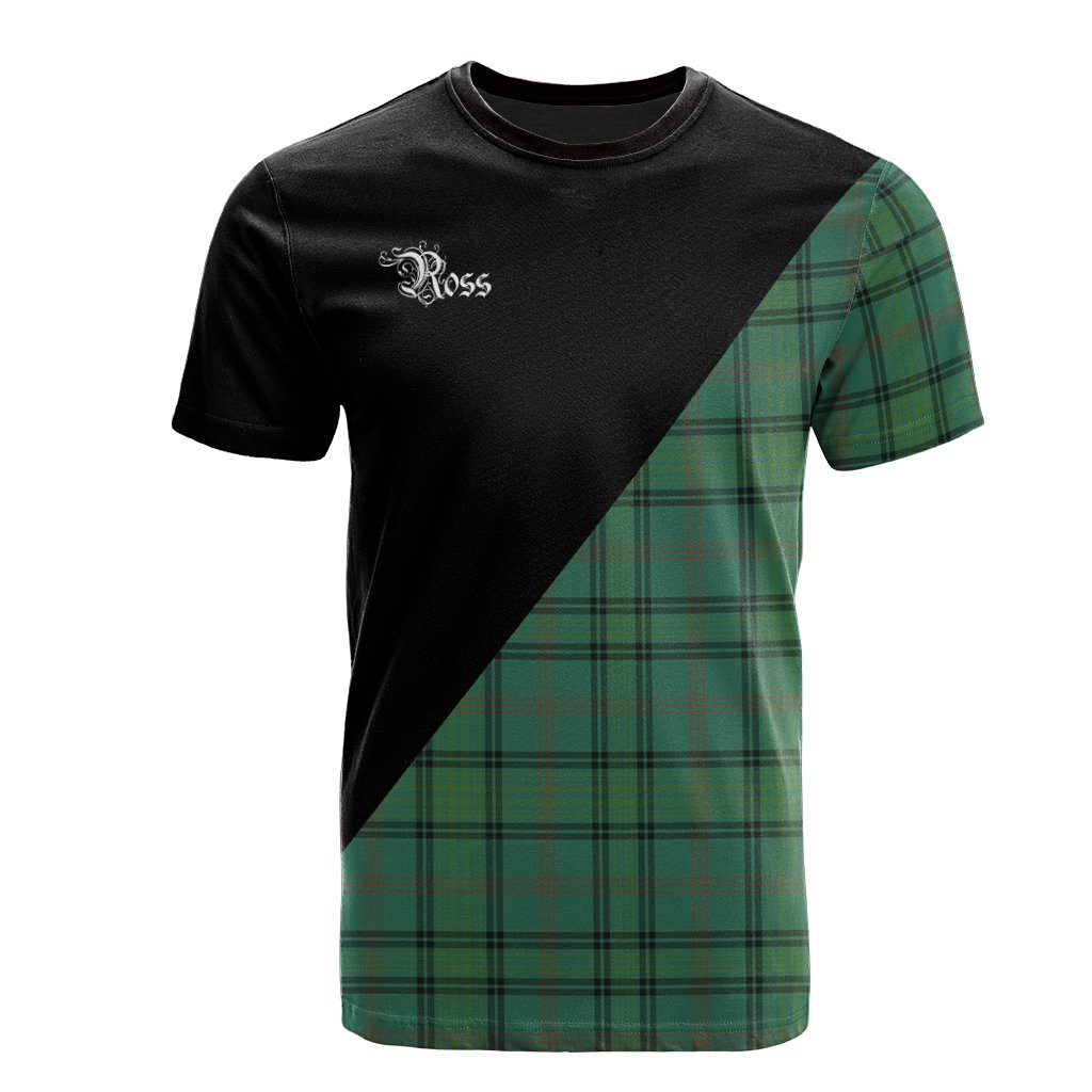 Ross Hunting Ancient Tartan - Military T-Shirt