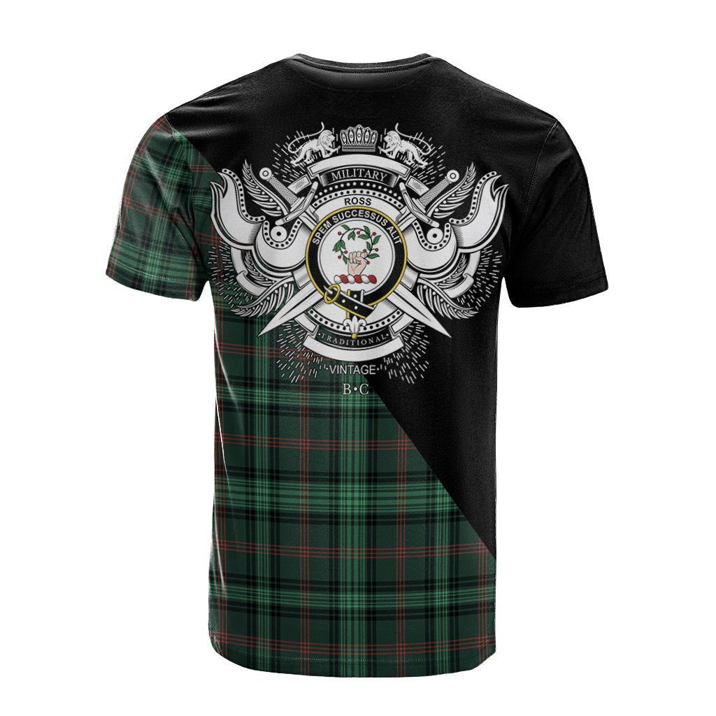 Ross Hunting Modern Tartan - Military T-Shirt