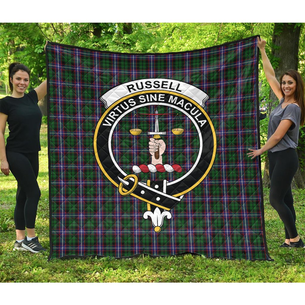 Russell Tartan Crest Quilt