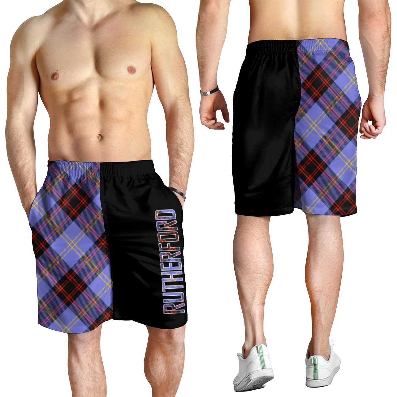 Rutherford Tartan Crest Men's Short - Cross Style