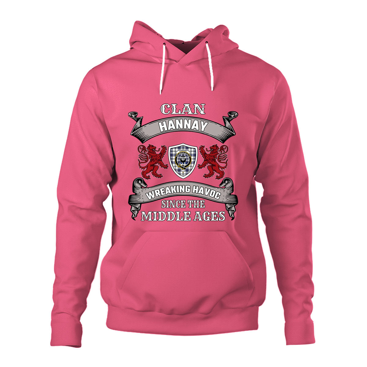 Hannay Family Tartan - 2D Unisex Hoodie