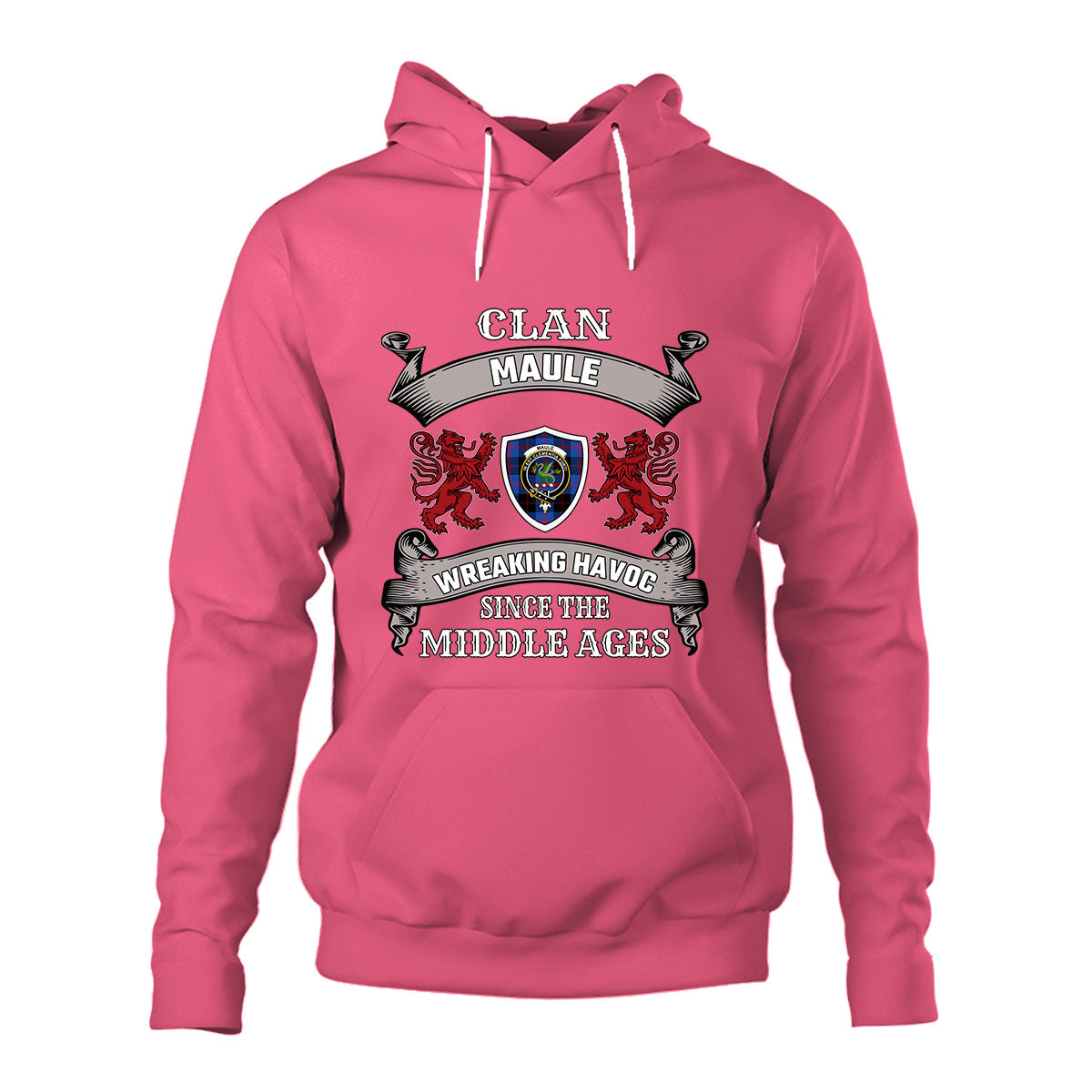 Maule Family Tartan - 2D Unisex Hoodie