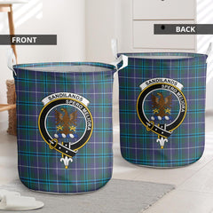 Sandilands Tartan Crest Laundry Basket