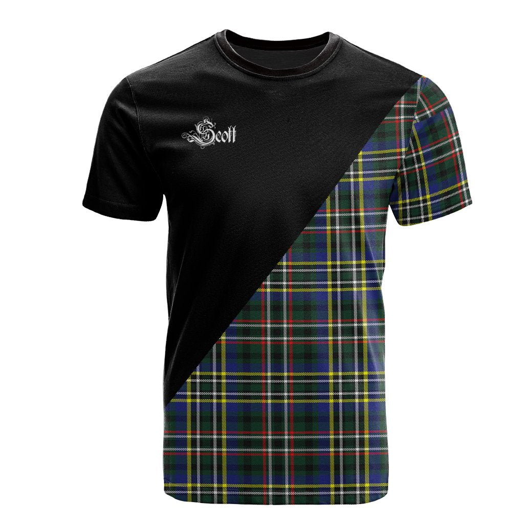 Scott Green Modern Tartan - Military T-Shirt